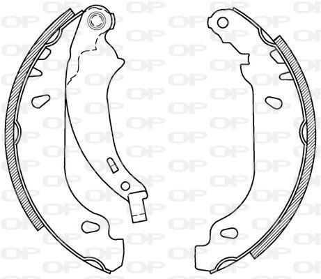 OPEN PARTS Комплект тормозных колодок BSA2026.00